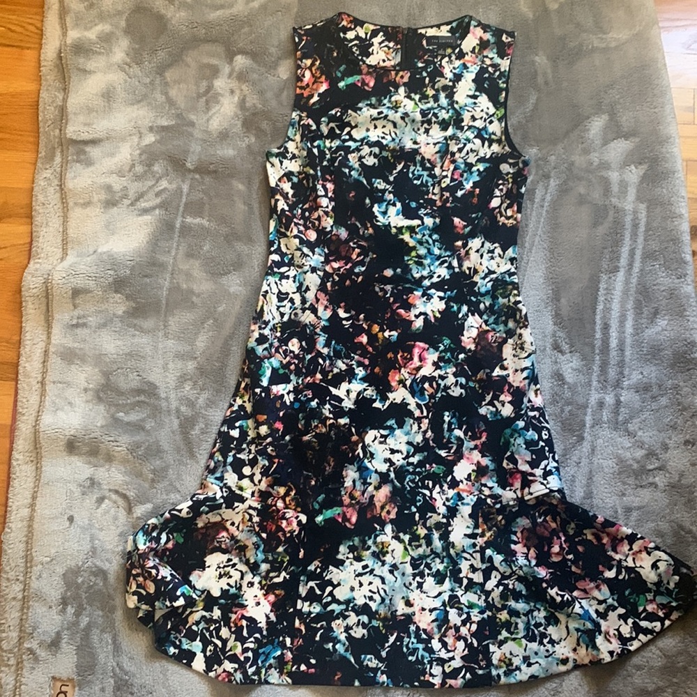 Watercolor flounce hem dress (Spring / Easter ready!)